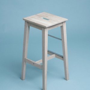 Armchair Black in Wood 1